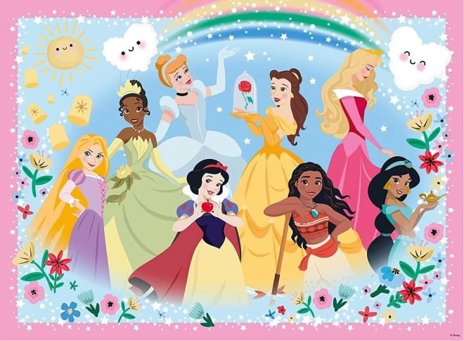 Glitzerndes Puzzle Disney Prinzessinnen