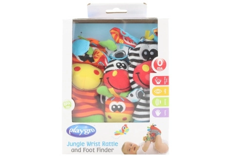 Playgro Rasselsocken und Armbänder