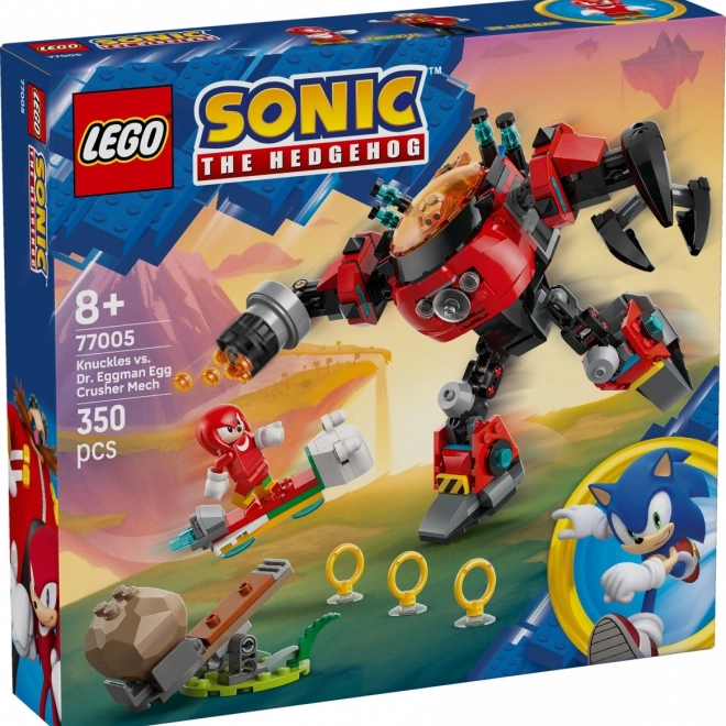 Bausteine Sonic Knuckles gegen Dr. Eggman im Egg Crusher Mech