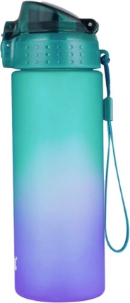 Trinkflasche OXY CLICK 600 ml Ombre Violett-Grün aus Tritan