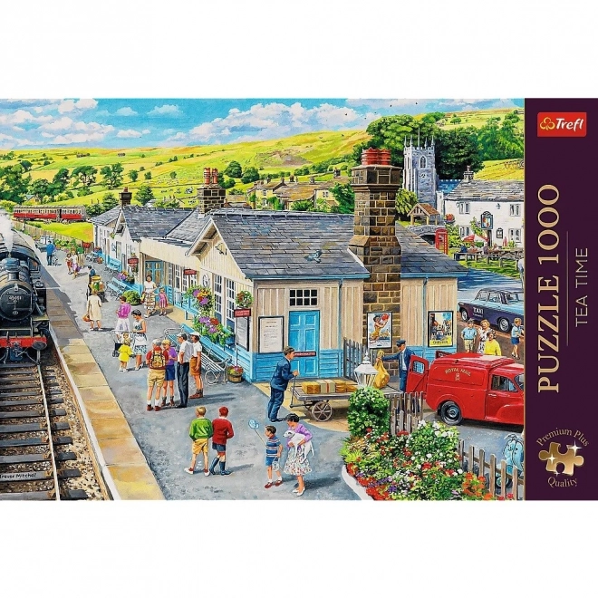 Puzzle 1000 Teile - Premium Plus - Tea Time - Bahnhof