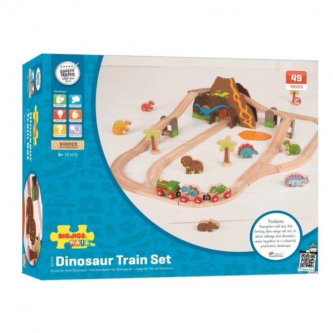 Dinosaurier Holz-Eisenbahn von Bigjigs Rail