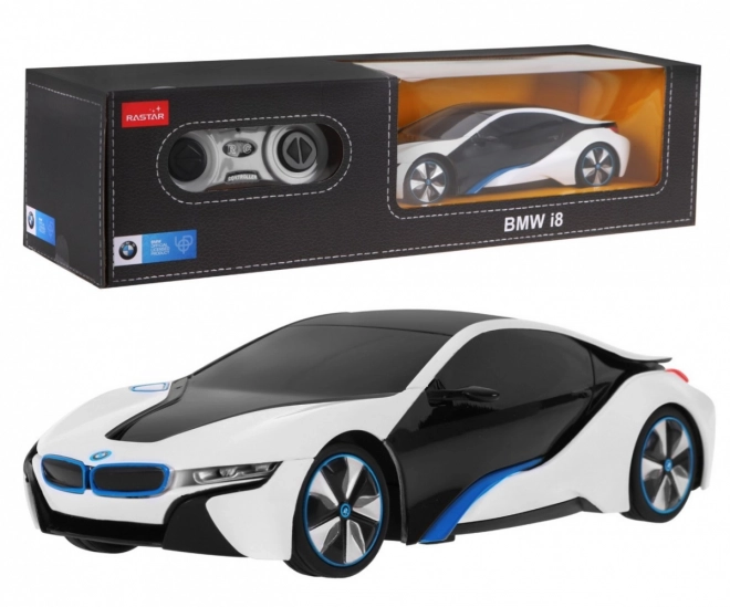 Ferngesteuertes Auto BMW i8 Weiß von RASTAR im Maßstab 1:24