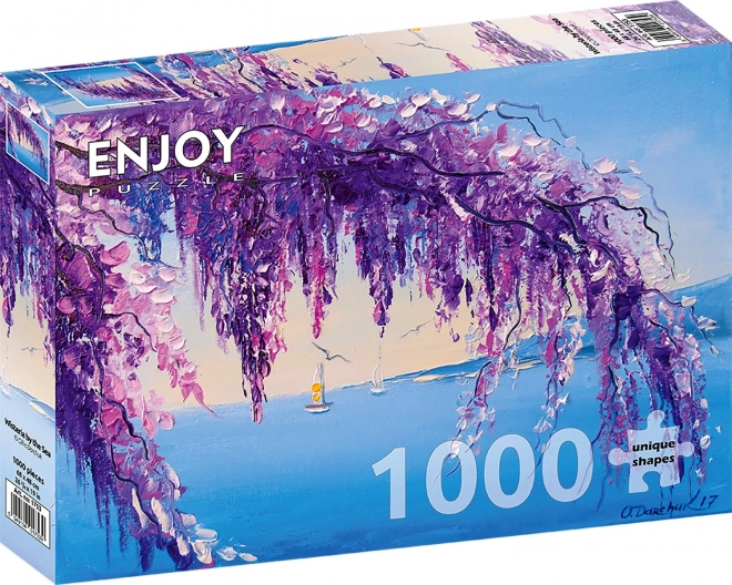 Puzzle Blauregen am Meer 1000 Teile