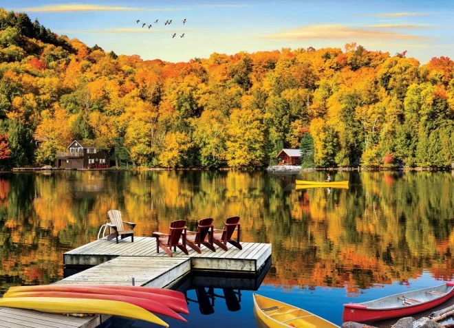 Eurographics Puzzle Blockhütte am See, Quebec 1000 Teile