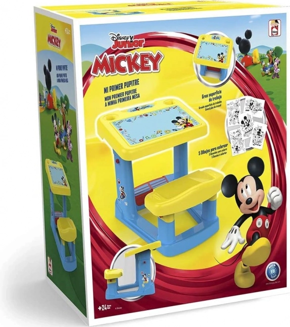 Kinderschulbank mit Mickey Maus Motiv