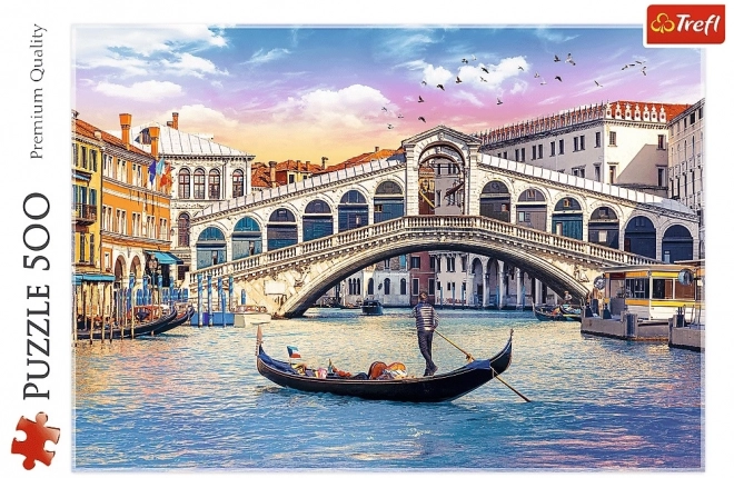 Puzzle 500 Teile - Rialtobrücke Venedig