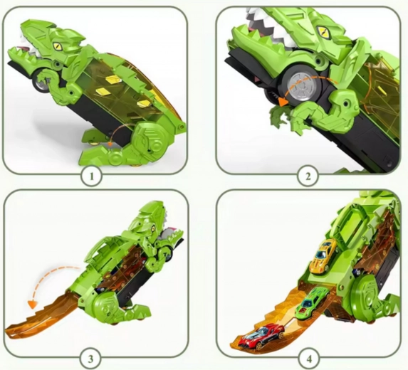 Ausklappbare Rampe für schnelle Rennen