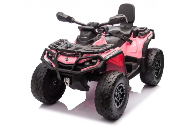 Kinder-Quad rosa mit Fernbedienung Can Am Outlander ATV