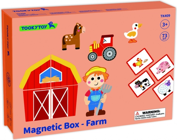 Tooky Toy Magnetisches Bauernhof-Puzzle