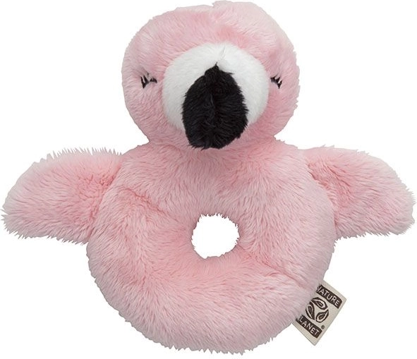 Nature Planet Plüsch-Rassel Flamingo