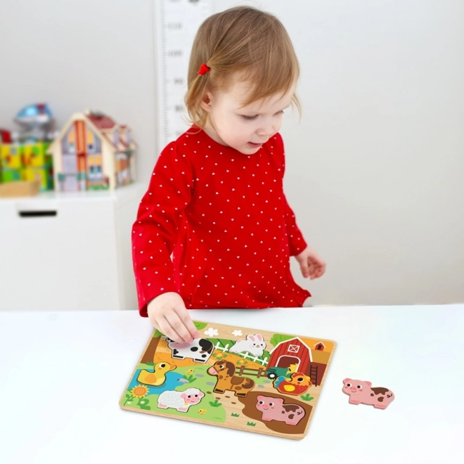 Einlegepuzzle Bauernhof für Kinder von 2Kids Toys