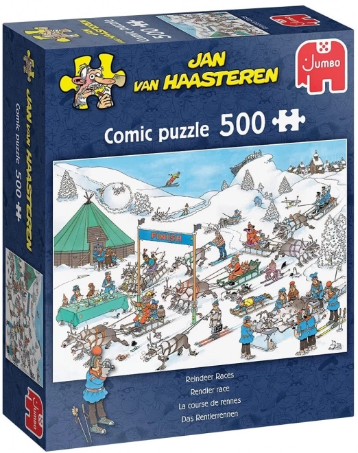 Puzzle Rentierschlittenrennen 500 Teile von Jan van Haasteren