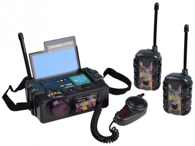 Funkspielzeug Walkie Talkie Set mit Basisstation – Armee