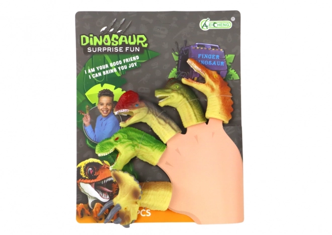 Gummifingerpuppen Dinosaurier Set