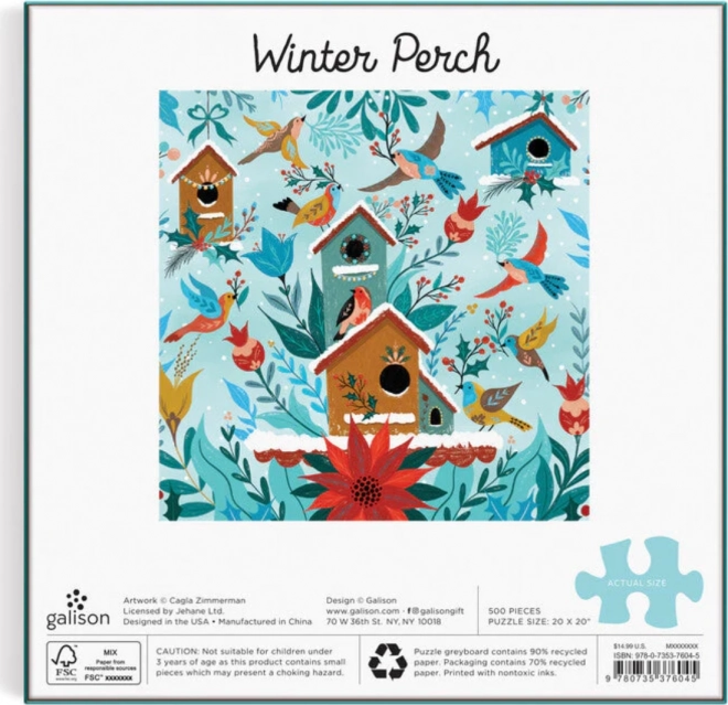 Galison Puzzle Winterzuflucht 500 Teile