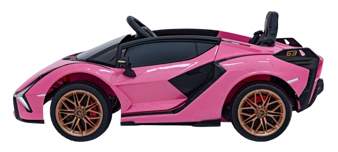 Lamborghini SIAN Kinderauto mit Batterie und Fernbedienung – Rosa