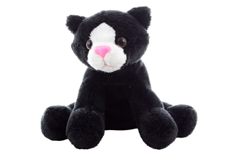 Kuschelkatze Schwarz 14 cm