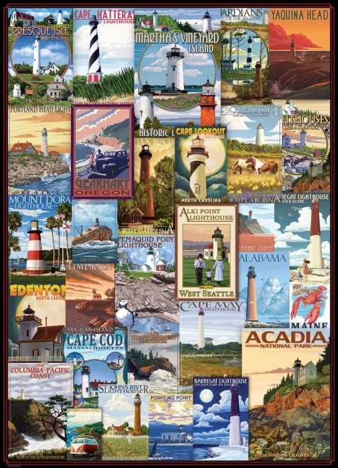 Eurographics Puzzle Alte Leuchtturmposter 1000 Teile