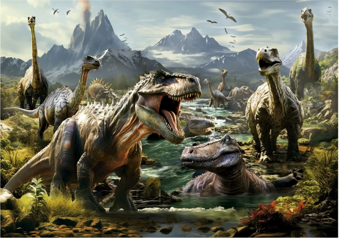 Educa Puzzle Wütende Dinosaurier 1000 Teile