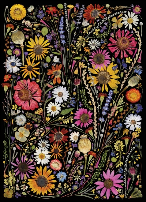 Cobble Hill Puzzle Gepresste Blumen: Glück 1000 Teile