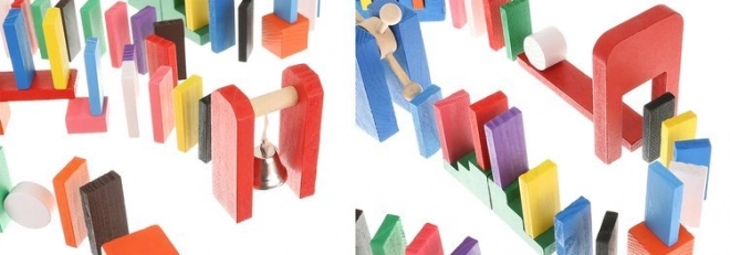 Buntstift-Holzdomino-Set für Kinder