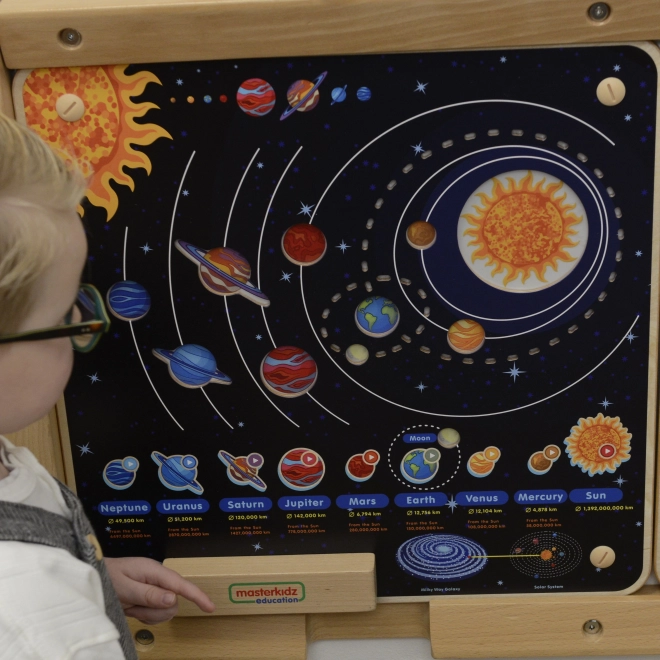 Holzbildungstafel Sonnensystem Masterkidz