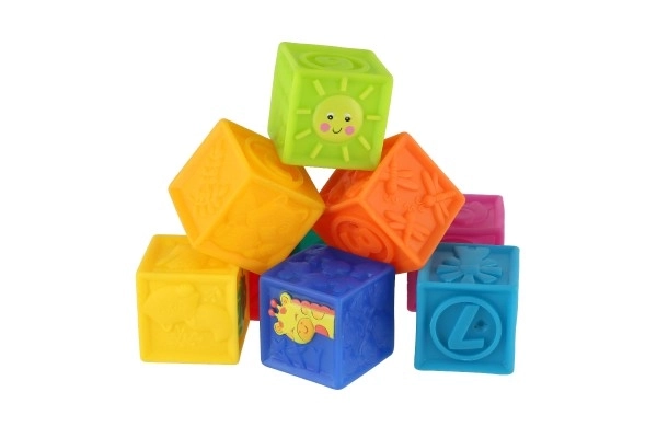 Weiche Gummiwürfel 9er Set
