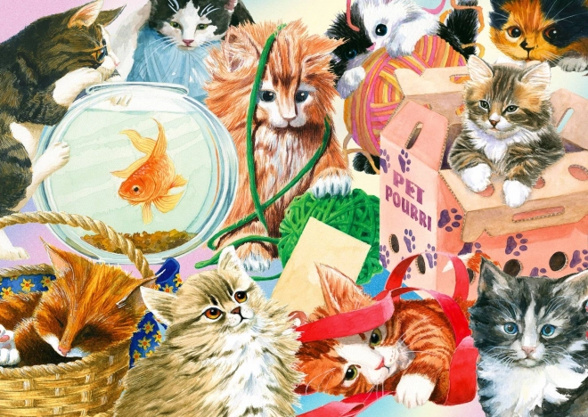 Genieße Puzzle Neugierige Katzen 1000 Teile