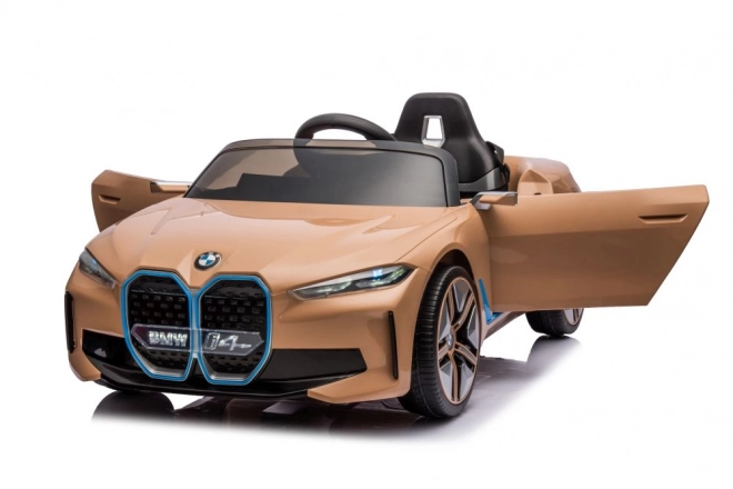 Elektrisches Kinderauto BMW I4 gold 4x4