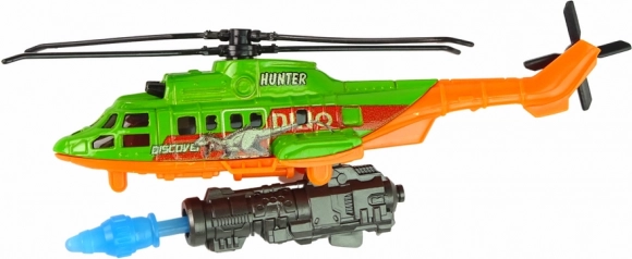 Hubschrauber mit Hängenetz für Lufttransport