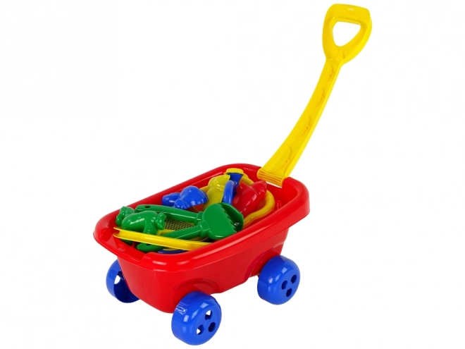 Ziehwagen mit Sandspielset