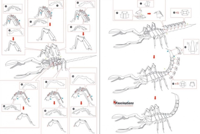 3D-Puzzle Metallskorpion von METAL EARTH