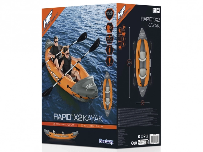 Zweier aufblasbares Kajak Lite-Rapid X2 von Bestway