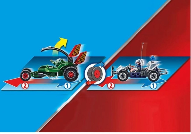 Playmobil City Action spannende Auto-Verfolgungsjagd