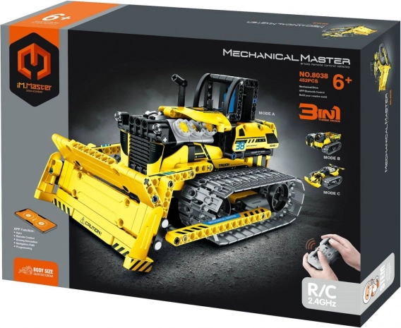 Programmierbares Bauset iM.master 3-in-1 RC-Baumaschine, 452 Teile mit wiederaufladbarem Pack