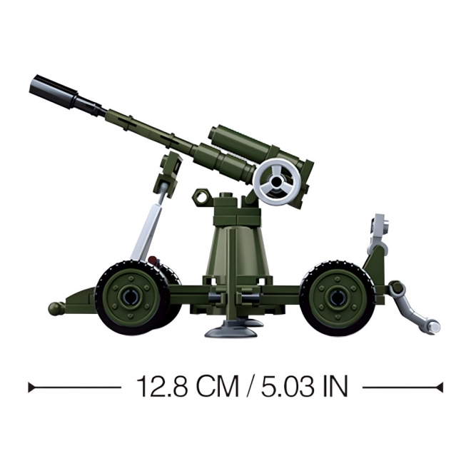 Sluban WWII 4-in-1 Flugabwehrgeschütz Modellbausatz