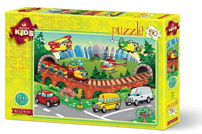 Art Puzzle Transport Puzzle 50 Teile