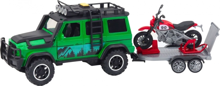 Abnehmbarer Anhänger mit Auffahrrampe