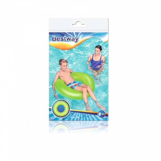 Neon grüner Schwimmring 91 cm – neonfarben