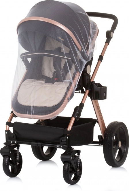 CHIPOLINO Kombinierter Kinderwagen HAVANA 2in1 Obsidian – Goldene