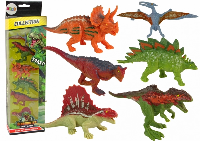 Set bunte Dinosaurier-Figuren 6 Stück