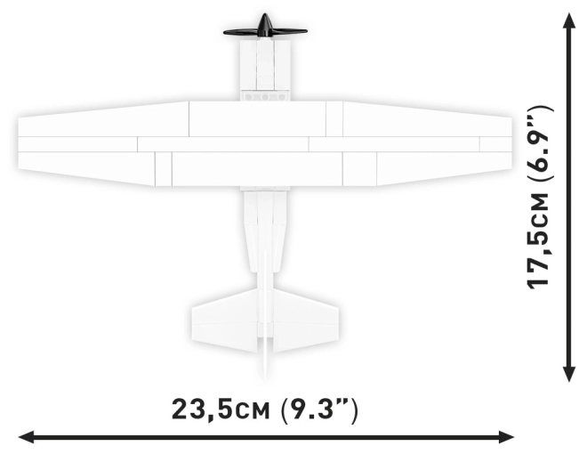 Cobi Bausteineset Cessna 172 Skyhawk 160 Steine weiß