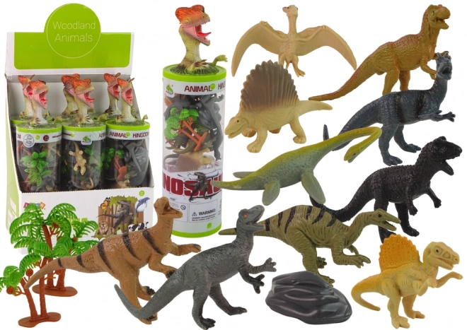 Dinosaurier-Figuren-Set mit Zubehör 12-tlg.