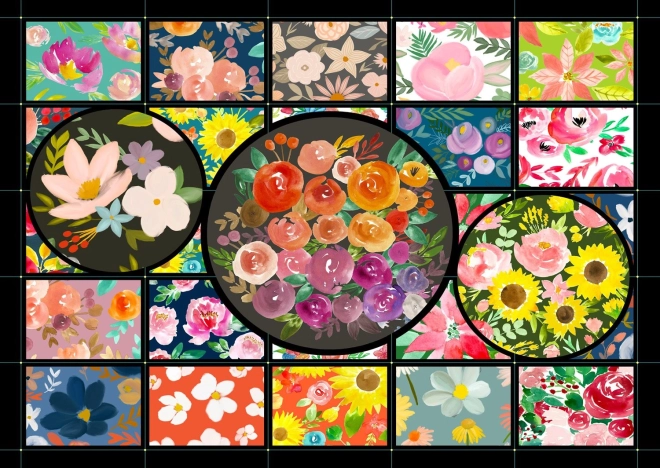 Puzzle Blumengarten 1000 Teile