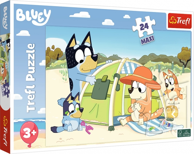 Maxi Puzzle 24 Teile - Ein toller Tag mit Bluey