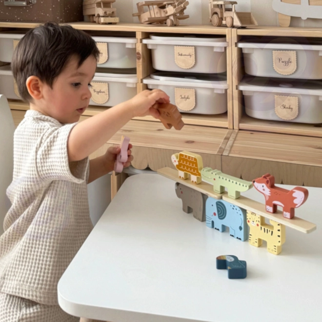 Holztiere Montessori 9 Stk von Tooky Toy