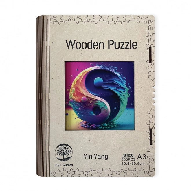 Holzpuzzle Yin Yang A3