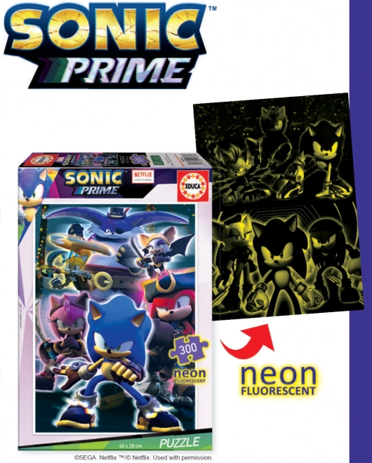 Leuchtendes Puzzle Sonic Prime 300 Teile