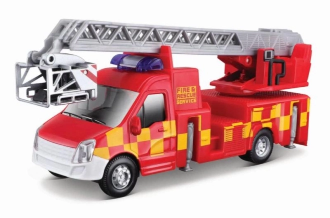 Feuerwehrwagen mit Leiter von Bburago